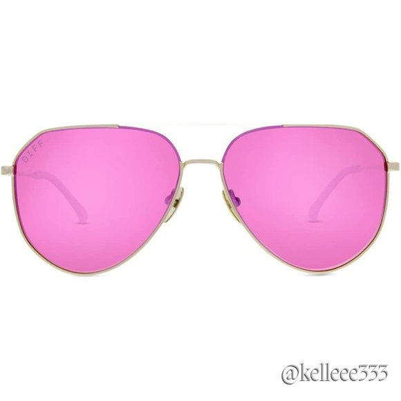 Diff Eyewear Accessories - DIFF Jessie James Decker Dash Aviator Polarized Sunglasses